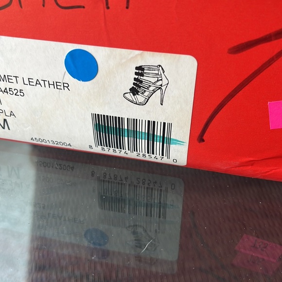 Coach 8.5 Laila Dot Met evening Leather high heels pump shoes sandals stiletto - Picture 14 of 14